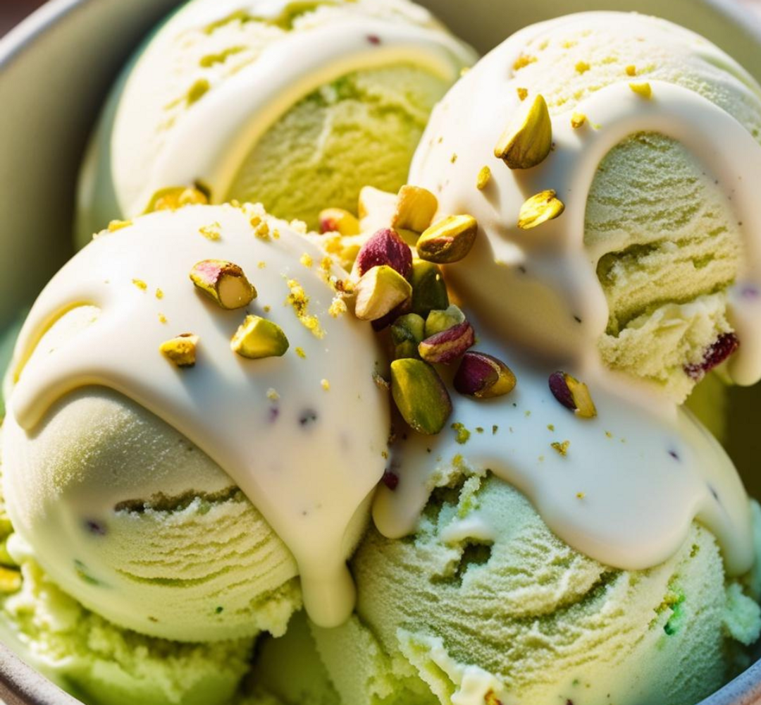 Pistachio ice cream