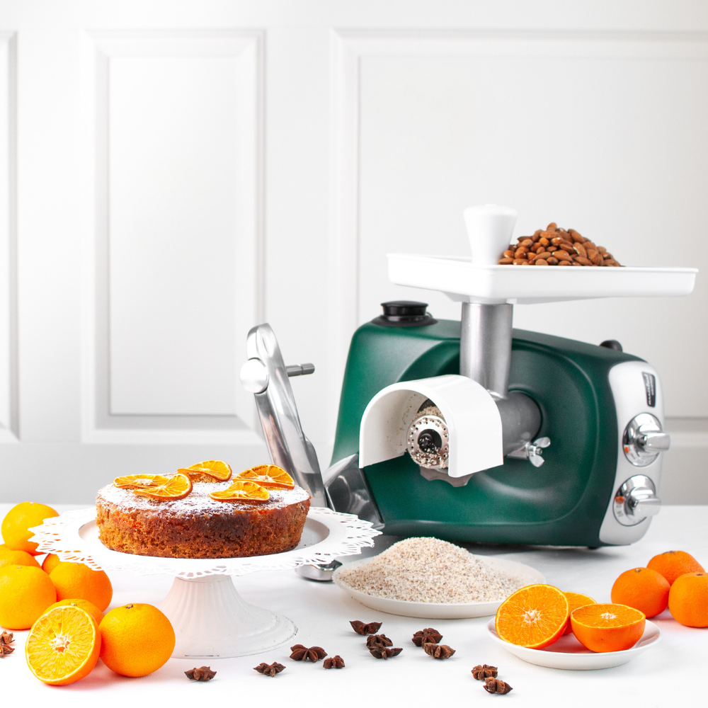 Reibeaufsatz für Ankarsrum Küchenmaschine zum Reiben von Nüssen für das Backen