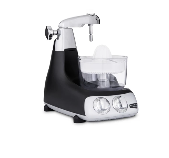 Ankarsrum Assistent Original with the Citrus Press attached.