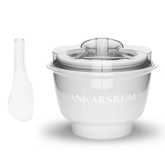 Ankarsrum Ice Cream Maker with spatula.