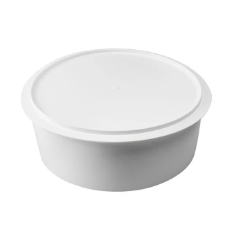 Ein weißer Gärdeckel