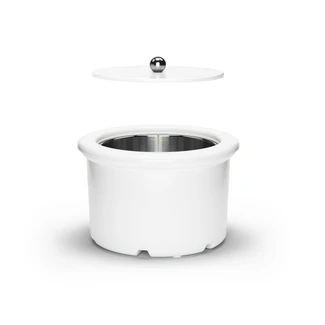 Ice cream processing bowl and lid