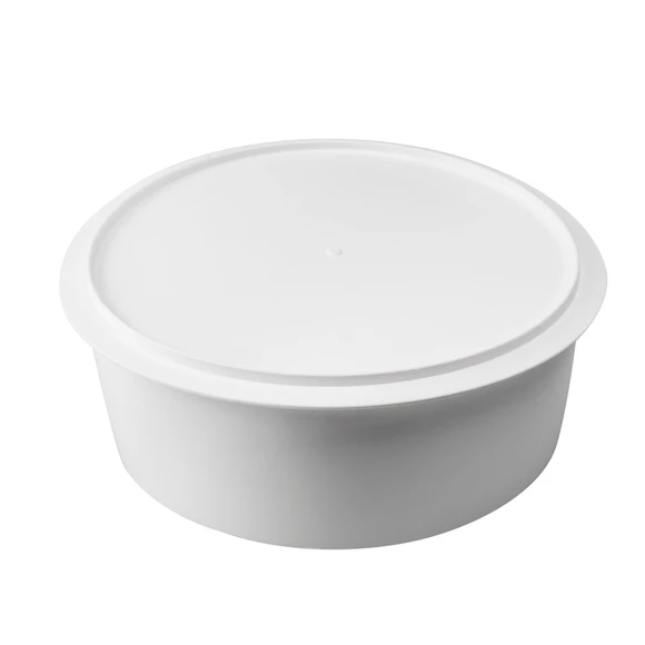 Ein weisser Gärdeckel