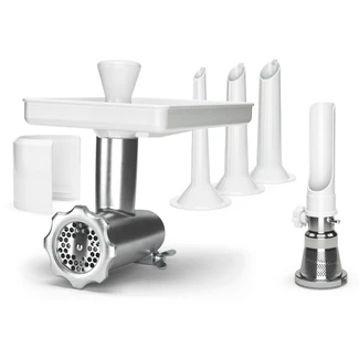 Meat Grinder, Sausage Horns and Strainer