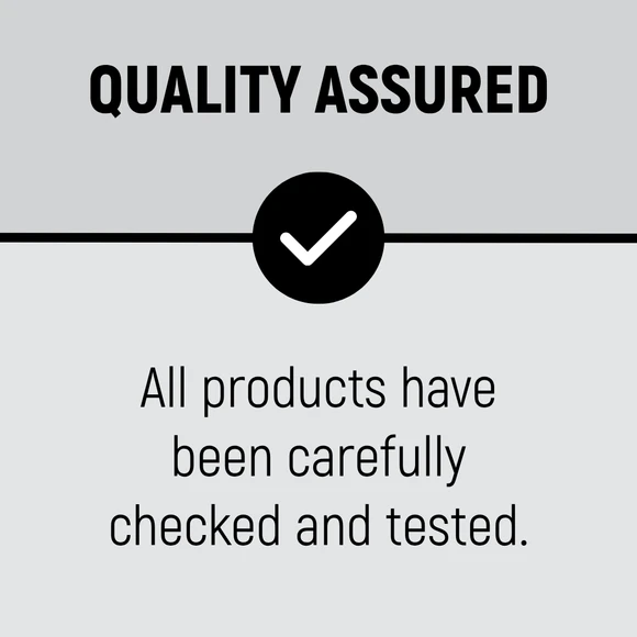 Quality Assured. All products have been carefully checked and tested.